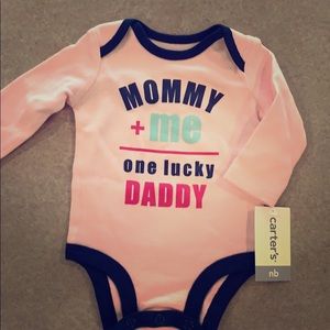 Newborn pink bodysuit